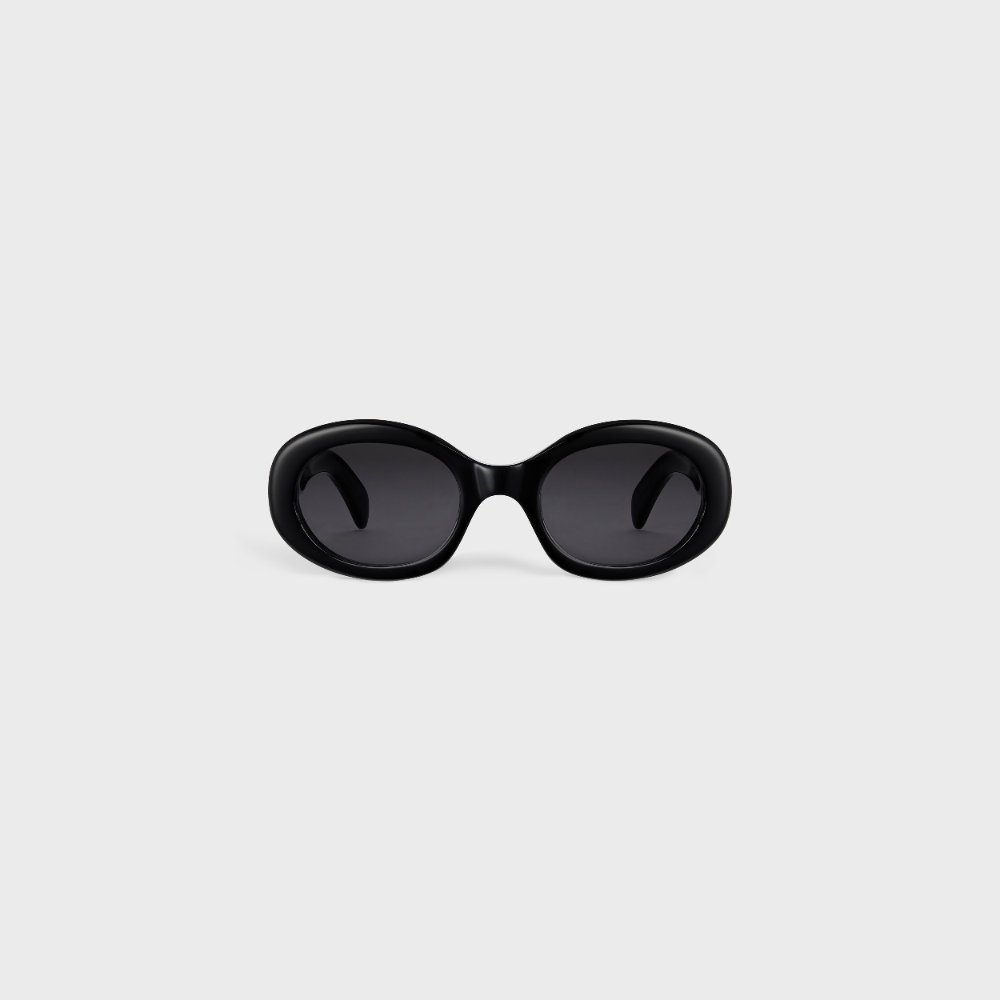 CELINE Triomphe 01 Sunglasses in Acetate — Black